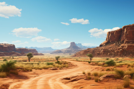 Landscape in Monument Valley National Park, Utah, United States.の素材