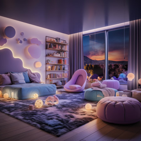 Interior of the living room in a modern style. 3d renderの素材