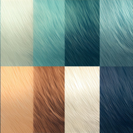 Set of color brushed metal texture. Abstract background. Vector illustration.の素材