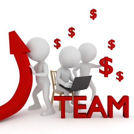 Team. 3D renderingの写真素材