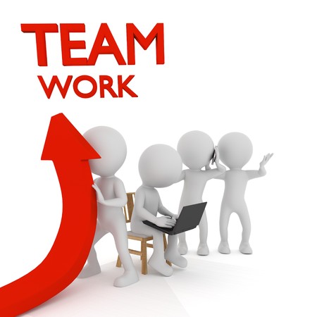 Team. 3D renderingの写真素材