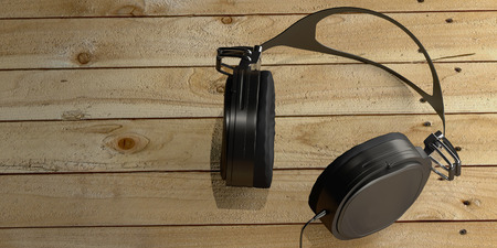 Headphone. 3D renderingの写真素材