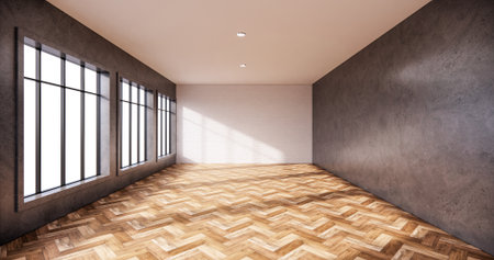 room design interior with door paper and cabinet shelf wall on tatami mat floor room japanese style....