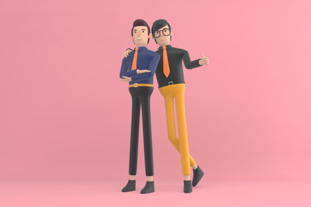 business man mock up on background for placing product images.3D rendering