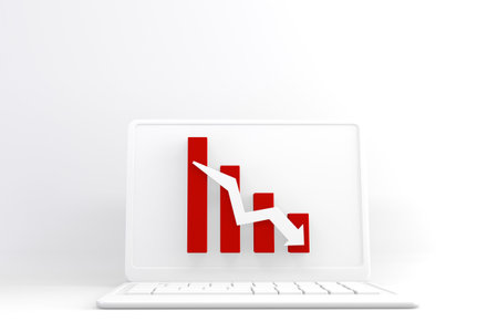 Finance colorful minimalist, mockup business style abstract cartoon 3d renderingの写真素材