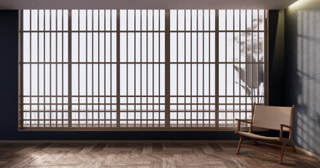 Empty - Clean modern room japanese style.3D renderingの写真素材