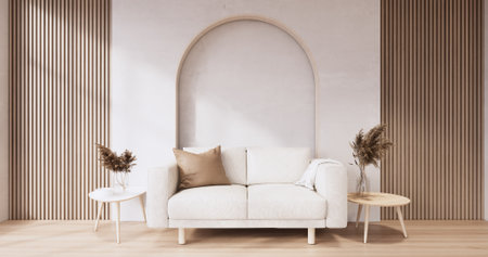 Sofa armchair on Living room empty japanese style