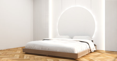 Modern bedroom - japanese style.