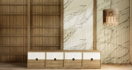 Muji cabinet in japan empty room Japanese - zen style,minimal designs.の写真素材