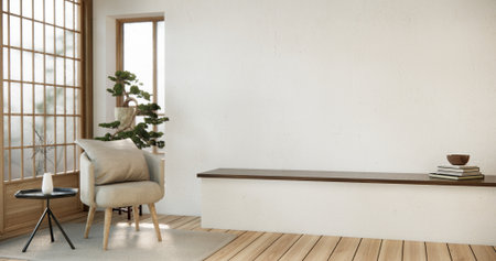 armchair minimalist design japan style.の写真素材