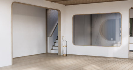 Japan style living area in living room japan style and decoration.