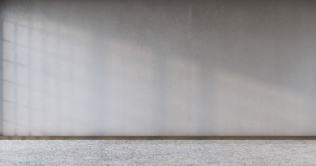 japanese design on living room zen style empty wall background.3D rendering