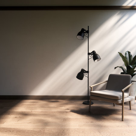 arm chair and decoration japanese on Modern room interior wabisabi style.3D renderingの写真素材