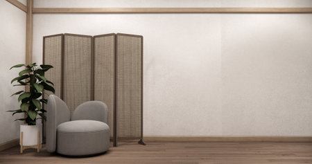 sofa armchair minimalist design style.3D renderingの写真素材