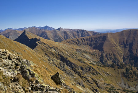 Western Tatras (Rohace), view from Tri kopy peakの写真素材