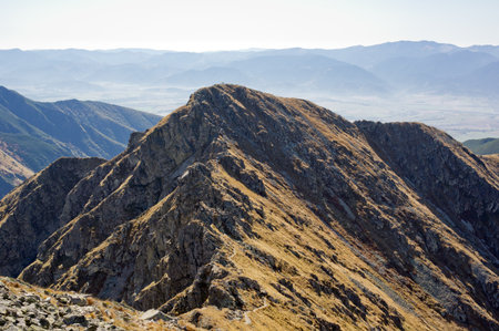 Western Tatras (Rohace) in Slovakia, very dangerous peakの写真素材
