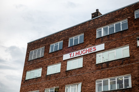 GLASGOW, SCOTLAND - JULY 31, 2019: The historical building of T.J. Hughes department store which sells furniture , garden equipment and other stuff in Glasgow.のeditorial素材