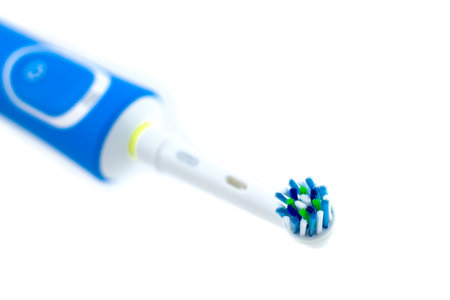 Electric toothbrush on white background isolationの写真素材