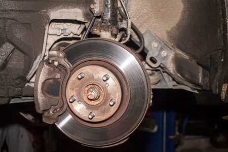 Brake disk of the car.の写真素材
