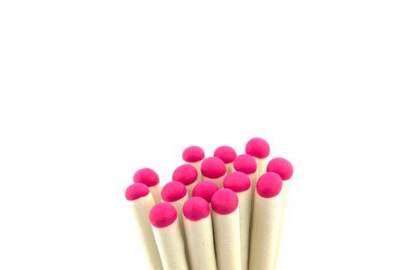 Hunting matches on a white background.の写真素材