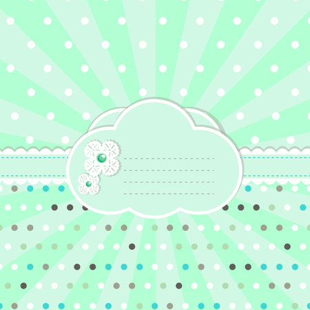 Pastel colored design for  greeting cardのイラスト素材