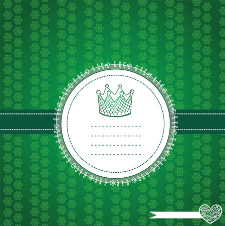 Chocolate card with place for your textのイラスト素材