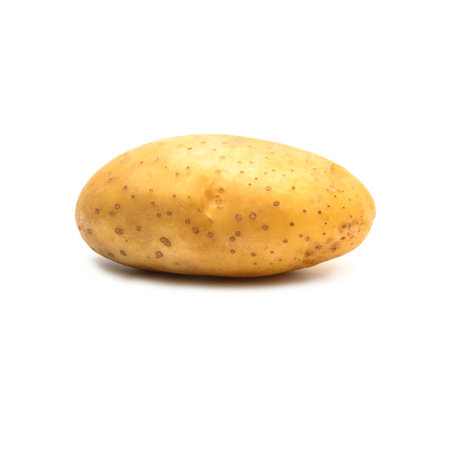 Potato isolated from the farm organic on white background.の写真素材