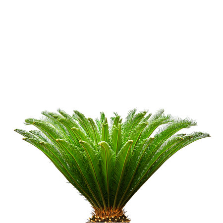  Palm leaves isolated on white background for decor your project.の写真素材