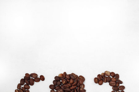 Coffee with white background.