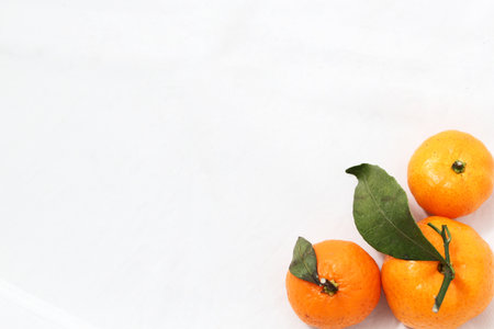 Coffee And Orange with white background.の写真素材