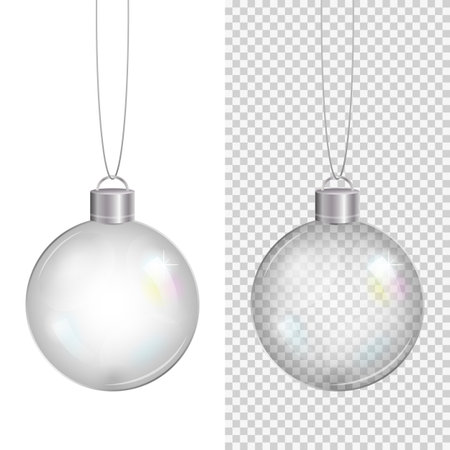 Glass Christmas ball.のイラスト素材