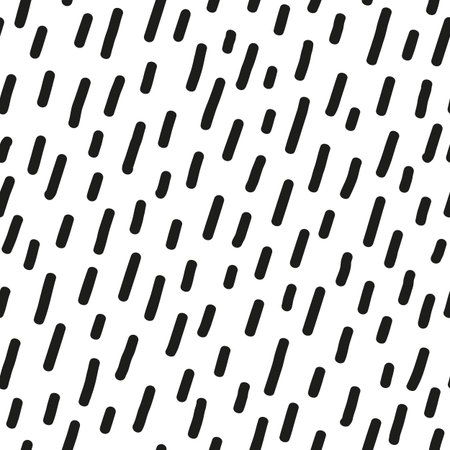 Black and white seamless pattern with hand drawn strokes.のイラスト素材