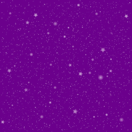 Violet seamless pattern with dots and stars.のイラスト素材