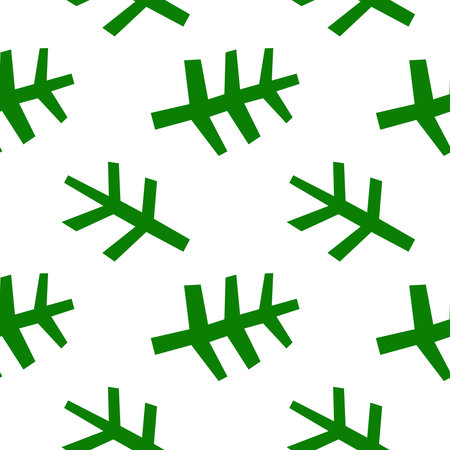 Seamless pattern with green paper cutのイラスト素材