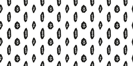 Seamless pattern with modern paper cut leaves.のイラスト素材