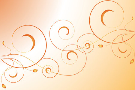 Abstract background with swirls of yellow-brown scaleのイラスト素材