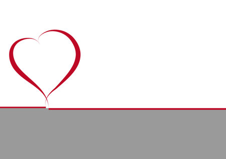 white background with the shape white background with the shape of the heartのイラスト素材