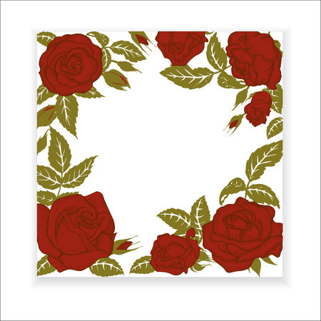 red roses element for designのイラスト素材
