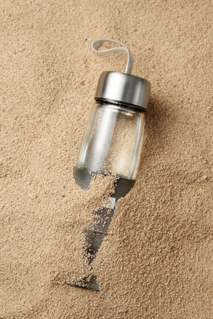 A bottle in the desert