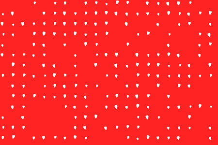 Cute Valentine hearts seamless patternSeamless pattern of white hearts on a red background.