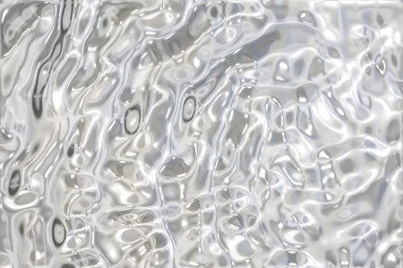 Metallic silver wavy background. Silver foil texture, grey metallic shiny texture.