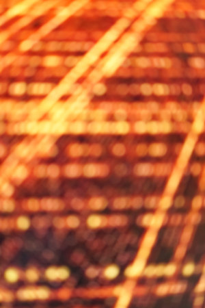 Orange light laser network texture. Abstract futuristic sci fi technology innovation concept...