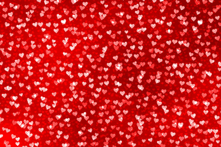 Lovely Valentine Heart Background. Decoration pattern of Valentine hearts with copy spice.