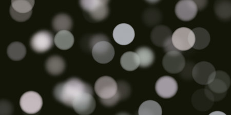 Blurred bokeh light Christmas background. 
New Year holidays template. 
Abstract glitter defocused blinking stars and sparks.の写真素材