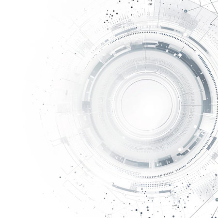 Abstract technology background. Futuristic interface. Elegant background for business tech presentations.の素材
