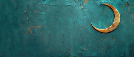 Crescent Hanging on Green Wallの素材