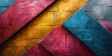 Vibrant Kaleidoscope: A Multicolored Geometric Symphonyの素材