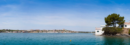 Panoramic view of the port of Mahon