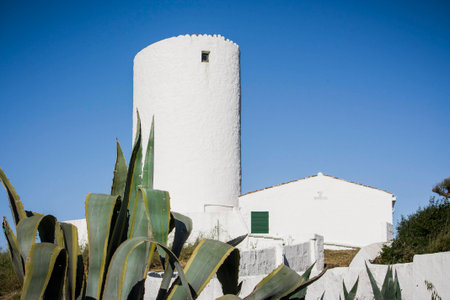 Windmill in Minorcaの写真素材