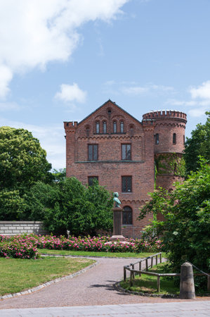 The building Kungshuset in Lund Sweden on summer dayの写真素材